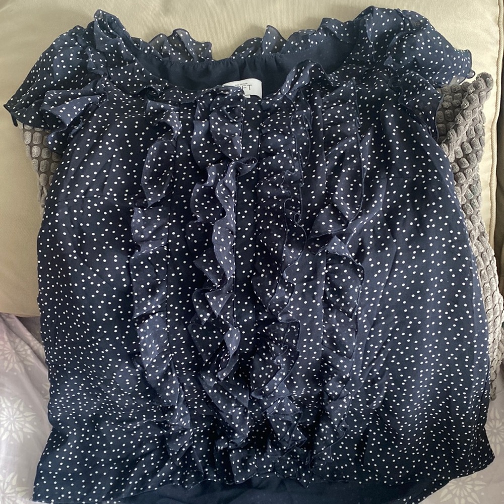 Small navy blue blouse